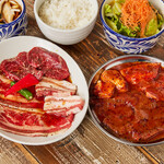 Yakiniku (Grilled meat) & domestic beef hormone set