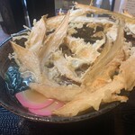 うどん満月 - 肉満月ごぼう天