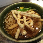 手打ち蕎麦 成冨 - ごぼうのかき揚げそば