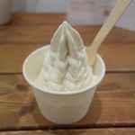 ウッドベリーズ - バナナミックスフローズンヨーグルトは
      フローズンヨーグルトならではのサッパリさが、酸味が強い種類のバナナを使用したのか？
      こってり感皆無でさっぱりとした味わいで大変美味しいです。