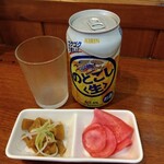 俺の中華たなか家 - のどごし生が先着♬サービスおつまみを引き連れ着卓＼(^o^)／