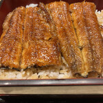 炭焼きうなぎの魚伊 阪神梅田レストラン - うな重３６００円。皮目パリパリ、身はフワトロの絶妙な火入れです。ご飯ともマッチして、とーっても美味しかったです（╹◡╹）（╹◡╹）
