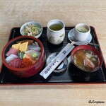きん寿司 - ランチちらし寿司セット