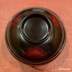 御料理 寺沢 - 特注の秀衡塗の椀