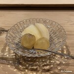 御料理 寺沢 - 新興梨と翠峯葡萄