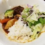 キッチン ブルー グローブ - 定番のご飯、サラダを乗せます！？