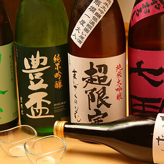 每天更换产品阵容，考究的日本酒