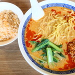 中華料理 西遊記 - 担々麺＋半炒飯セット