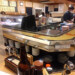 Sushi Ichiba Shou - カウンター内の様子