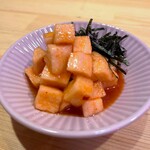 Honey plum yam kimchi