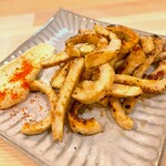 Stir-fried senpoko with soy sauce