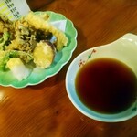 菊乃家本店 - きのこさつま芋天ぷら