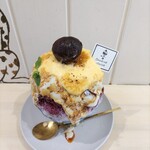 onna wa utsuwa - 丹波栗とマロンクリームブリュレかき氷