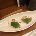 心斎橋かわぐち - いちじくの白和え乗せ