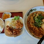 大吉ラーメン - ランチ　唐揚げセット