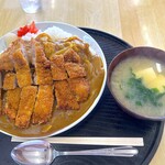 Hisago Shokudou - カツカレー味噌汁付き