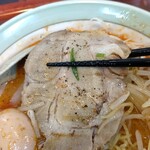 網走ラーメン　西多賀 - 図太いチャーシュー