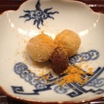 一心鮨 光洋 - 銀杏のお団子みたいな。名前忘れた~(^^