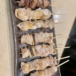 Yakitori Toriichi - はつ@170×2、もも@150×2、
                      ねぎま@180×2、せせり@180×2