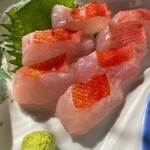 料亭 花月 - 金目鯛の刺身¥1,400