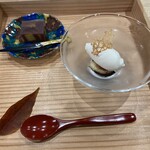 兼六亭 - 栗羊羹・イチジク、シャーベット