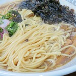 Yondaime Matsuya Shokudou - 山椒濃口いりこそばの麺アップですｗ