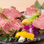 Koube Bifuyakiniku O Katora - 厳選された和牛の肉質の良さ、旨みは格別。プレミアムな部位を食べ比べ『厳選和牛5種盛り』
