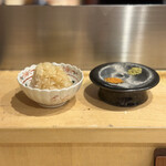 焼鳥 谷口 - 鬼おろしと薬味