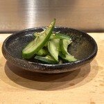 焼鳥 谷口 - 胡瓜浅漬け