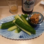 立飲み寿司 三浦三崎港 めぐみ水産 - もろきゅう