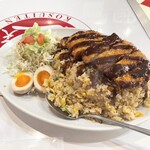 壺水天 - とんかつのせメガ炒飯