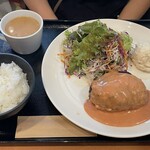 ワイン食堂アレコレ - ハンバーグセット