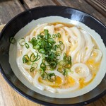 山越うどん - 釜玉うどん　小
