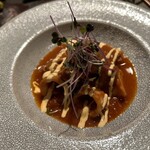 五本木 AKIMOTO - ヤリイカのトマト煮込み1000円