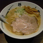 麺屋武蔵 - ら～麺（大盛）７５０円