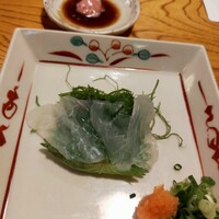 富久鮨 池袋西口店 - かわはぎ＆肝醤油