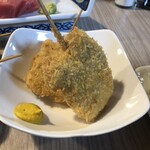 串かつ 千里 - 串まぐろ×2（230円×2=460円）