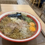 熊本ラーメン 黒亭 - 玉子入ラーメン大盛り