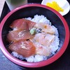 まぐろや - さかなづけ丼（まぐろ、たい）600円