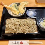 乙蕎麦 - 長野県産新蕎麦せいろ¥800-    天ぷら¥400-
