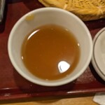 源介庵 - 蕎麦湯で蕎麦汁割る