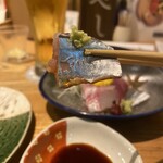 炭と地酒とたしなみワイン Kai本店 醸す - 今では高級魚となった秋刀魚ちゃん