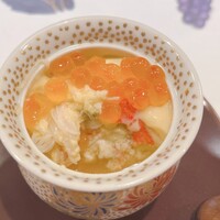 うを徳 - カニとイクラの茶碗蒸し