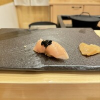 鮨うら山 名駅 - サワラ、海苔醤油