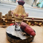 ラトリエ ア マ ファソン - 沖縄県産紅芋と焼き芋アイス、焦がし蜂蜜のパルフェ