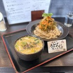 串焼き BUBU-TON - 限定が旨いからいつも限定メニュー頼んじゃうけど、定番の豆乳肉汁つけおうどんはやっぱり旨い！だから定番なんだ！！！