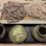 Hokkaidou Soba Sakura - 合い盛り(太麺・細麺)特盛