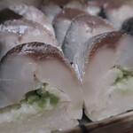 祇園 にしかわ - 鯖寿司UP