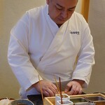 鮨 なんば - 大将の巻物