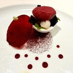 ロオジエ - ポワールとカシスのマリアージュ ビオレッタのソルベ